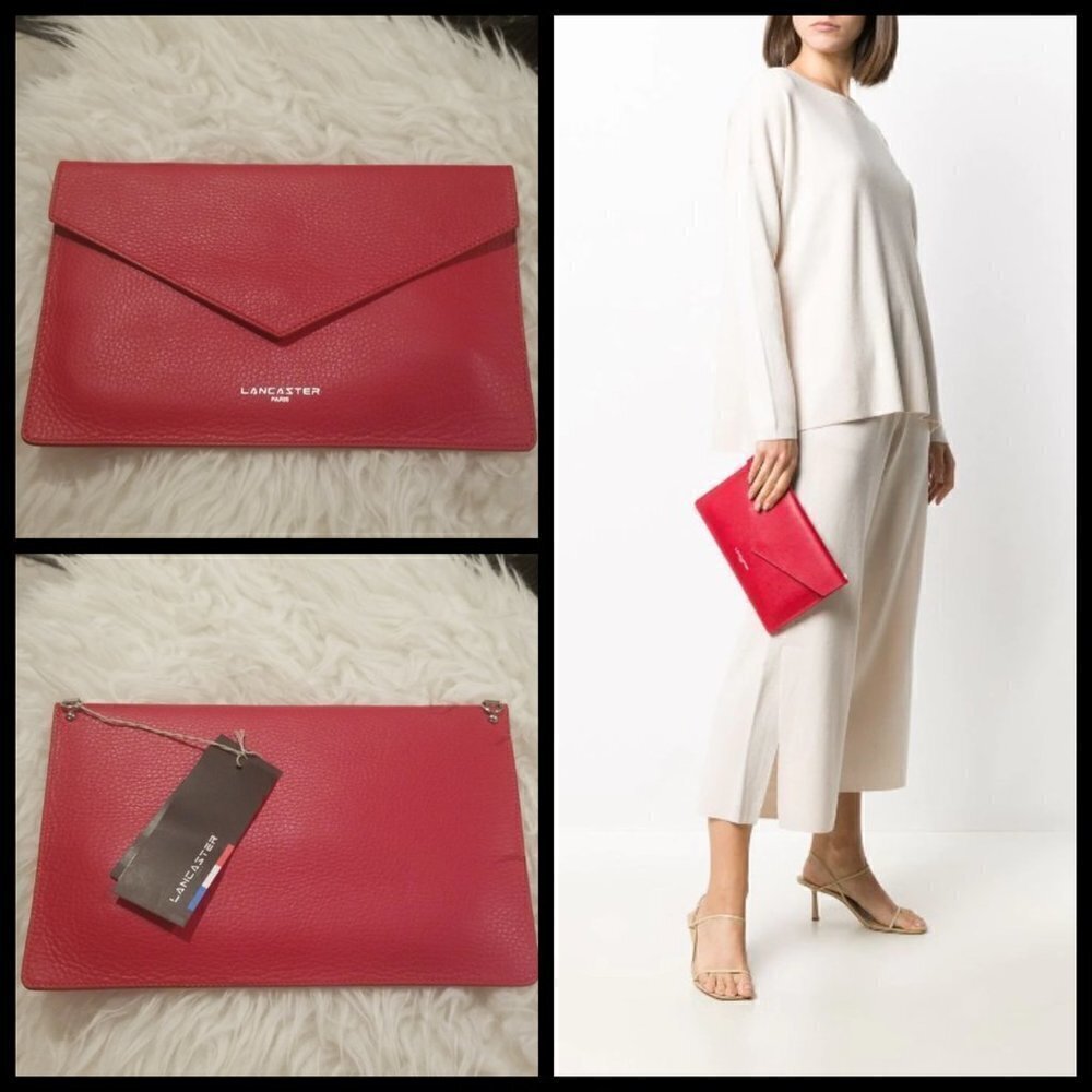 💕LANCASTER PARIS💕 Leather Envelope Clutch
